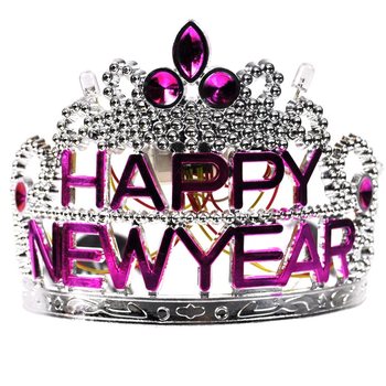 Kruna HAPPY NEW YEAR s osvjetljenjem (10 kom.)