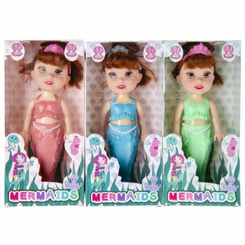Preslatka lutka sirena u kutijici s prozorom, 18 cm (12 kom.)