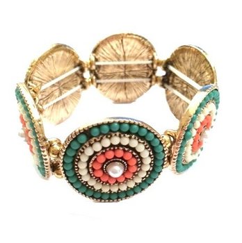 Luksuzna elastična narukvica u Ibiza stilu (1 kom)