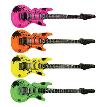Gitar na napuhavanje Neon Mix - 95cm (12 komada)