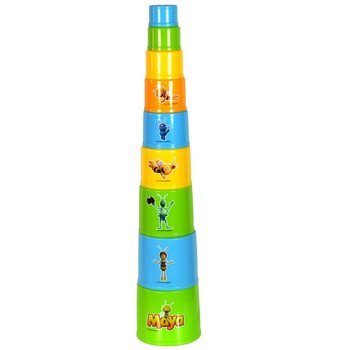 PČELICA MAJA TORANJ OD KOCAKA FUNNY TOWER (6 kom.)
