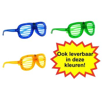 Naočale SHUTTER SHADES s LED Osvjetljenjem - Boja: Crvena (12 kom.)