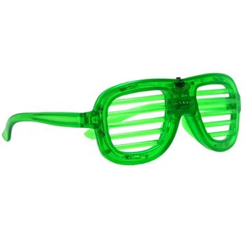 SHUTTER SHADES NAOČALE S LED OSVJETLJENJEM - BOJA: ZELENA (12 kom.)