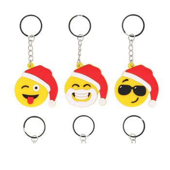 BOŽIĆNI SMILEY PRIVJESCI ZA KLJUČEVE (12 kom.)