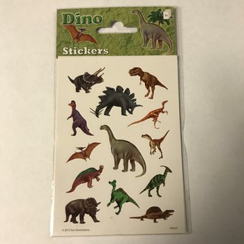 LISTOVI S NALJEPNICAMA: DINOSAURI, 16 x 9 cm (10 kom.)