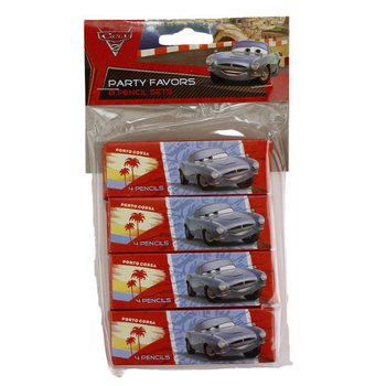 Drvene Bojice Disney Cars - Set od 4 kom. u Kutijici (48 kom.)