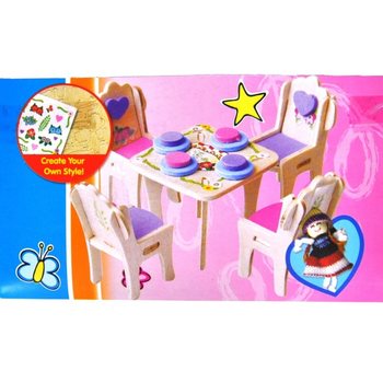 Drvene 3D Puzzle Kreativni Set (24 kom.)