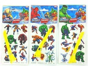 TETOVAŽE ZA STRUGANJE / NALJEPNICE MARVEL HEROES (24 kom.)