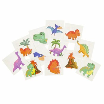 ZABAVNE TETOVAŽE - MODEL: DINOSAUR, Svako pakiranje 12x Tetovaža (48 kom.)