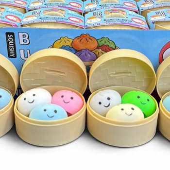 RAGE - Squishy MINI&rsquo;S EDITION Mini Okruglice Dumplings MALE (5.3 x 5.3 x 4.1 cm) Viral 2026 Fidget Toy (24 kom.)