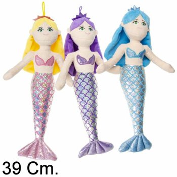 Velika plišana sirena lutka 39 cm - Mix boja (12 kom.)