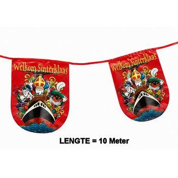 SINTERKLAAS - ZASTAVICE &bdquo;WELKOM SINTERKLAAS&rdquo; - DULJINA: 10 Metara (6 kom.)