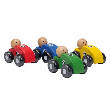 JOUECO Drveni Automobili - U Stalku (8 Komada)