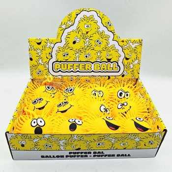 PUFFER LOPTICA S EMOTIKONOM - 10CM - U DISPLAYU (12 kom.)