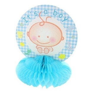 STOLNA DEKORACIJA ZA ROĐENJE - BABY BLUE (8 kom.)