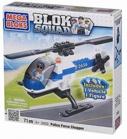 MEGABLOKS BLOK SQUAD POLICIJSKI HELIKOPTER - 2433 (1 kom.)