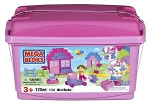 MEGABLOKS MINI BLOKS TUB ROZA - 7536