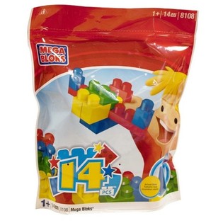 Mega Bloks 8108 - Vreća s velikim kockama (14 dijelova)