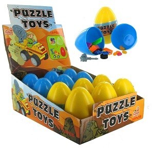 KOCKE ZA SLAGANJE S BOMBONIMA U JAJU (12 kom.)