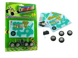 3D foam puzzle karting s motorom (24 kom)