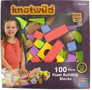 KNOTWUD 100 Pjenastih Kockica za Građenje (4 kom.)