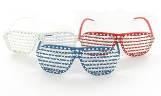 Naočale Shutter Shades s Bling Bling (10 kom.)