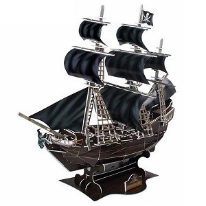 3D puzzle - Gusarski brod Queen Anne's Revenge