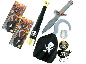 Piratski Set na Kartici - Model 1 (6 kom.)