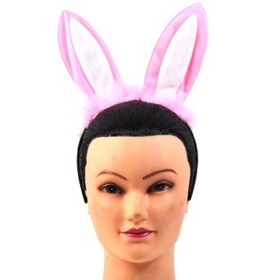 Obruč za Kosu Zečje U&scaron;i / Bunny (12 kom.)