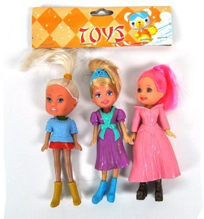 3 Mini Lutkice u Vrećici (Pakiranje od 10 kom.)