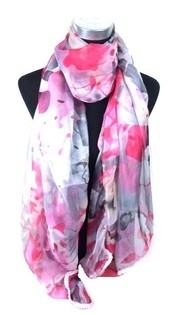 &Scaron;al Fuchsia/Sivi Ibiza Stil (1 kom)