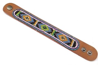 Kožna Narukvica Aztec Plavi &Scaron;tras (1 kom)