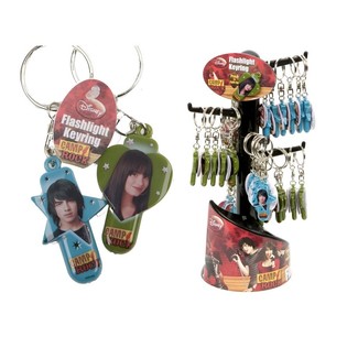 Svijetleći privjesak za ključeve Camp Rock na stalku (36 kom.)