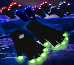 LED rukavice / Rave rukavice (12 kom.)