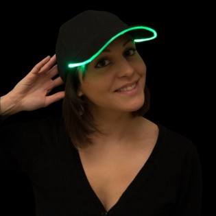 SVJETLEĆA LED KAPA / PARTY CAPS - BOJA: ZELENA (12 KOM.)