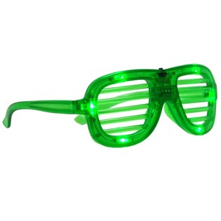 SHUTTER SHADES NAOČALE S LED OSVJETLJENJEM - BOJA: ZELENA (12 kom.)