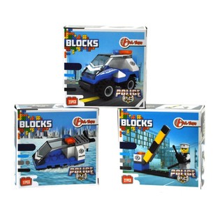 Kocke za Građenje Bricks - Policijska Serija (11 kom.)