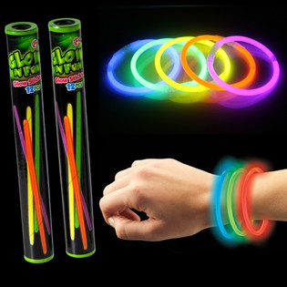 12 komada Svjetleće narukvice Glow Sticks u tubi (22 tube)