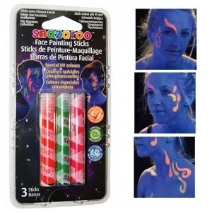 SNAZAROO - Specijalne UV Boje za Lice (6 kom.)