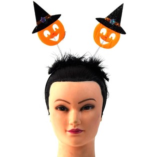 Obruč za Kosu za Halloween s Bundevama (6 kom.)