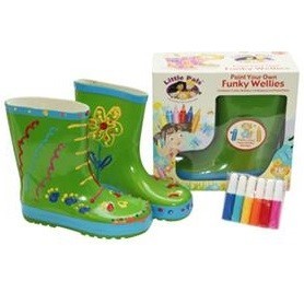 FUNKY WELLIES - OBOJI VLASTITE ČIZME - ZELENA / VELIČINA: 30