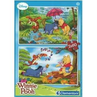 CLEMENTONI PUZZLE DISNEY WINNIE THE POOH 2 x 60 DIJELOVA (Pakiranje od 6 kom.)
