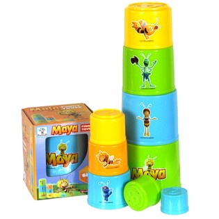 PČELICA MAJA TORANJ OD KOCAKA FUNNY TOWER (6 kom.)