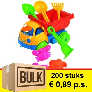 ***KOLIČINSKI POPUST*** SET ZA PLAŽU S KAMIONOM KIPEROM 17 CM (200 kom.)