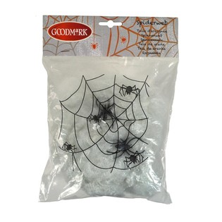 Dekorativna Paučina za Halloween s 2 Pauka (4 kom.)