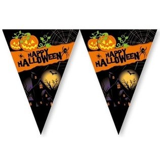 Lanac Zastavica Happy Halloween - 2,3 Metra (6 kom.)