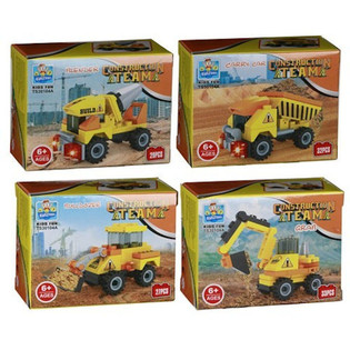 KOCKE ZA SLAGANJE - Serija Građevinska Vozila (24 kom.)