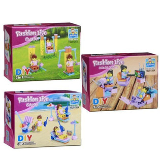 BRICKS KOCKE ZA SLAGANJE - SERIJA ZA DJEVOJČICE (24 kom.)
