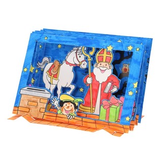 Kreativni Set 3D Prozorčić Sinterklaas / Sveti Nikola (12 kom.)