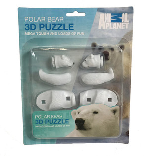 3D puzzle Polarni medvjed na kartici (20 kom.)